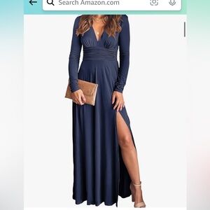 Navy blue maxi dress